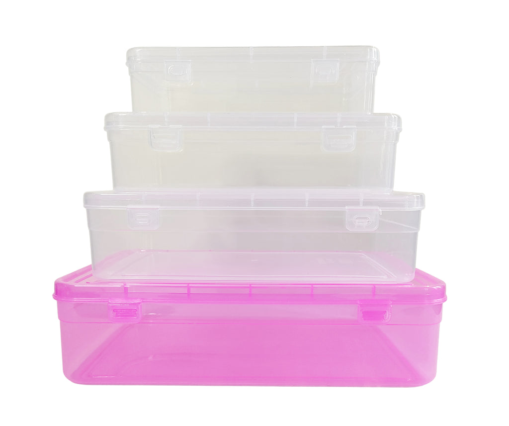 Plastic storage Boxes - Pack of 2